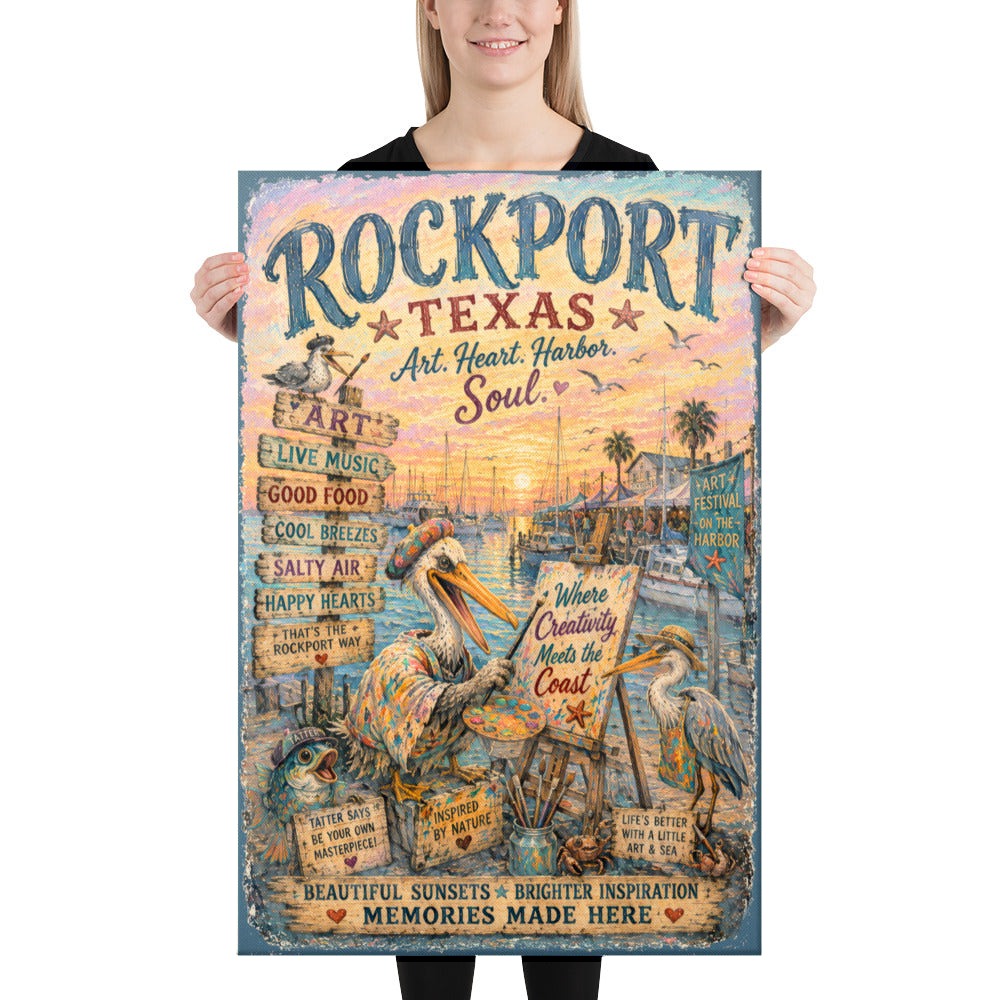 Rockport Texas canvas, 24x36