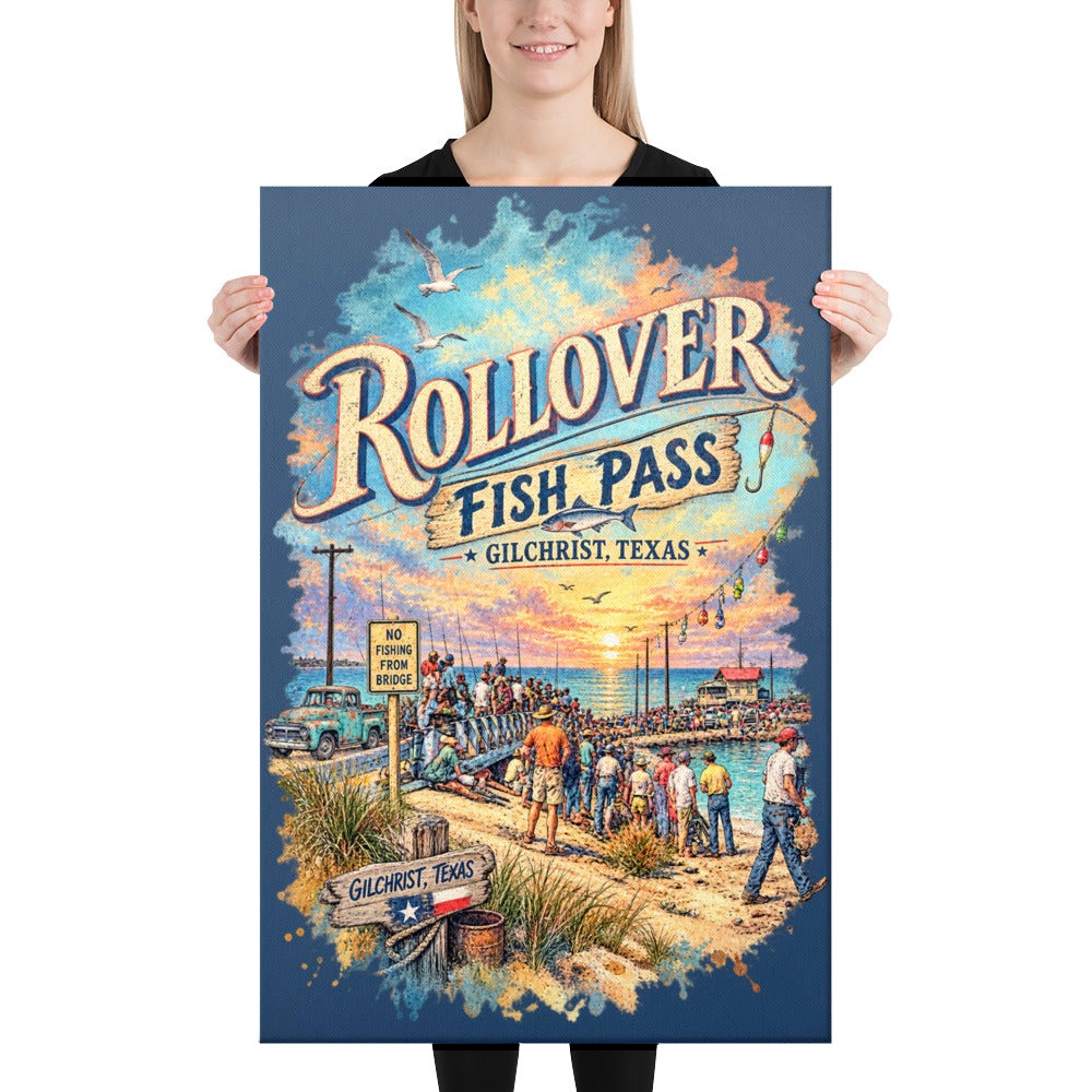 Rollover Fish Pass canvas, 24x36