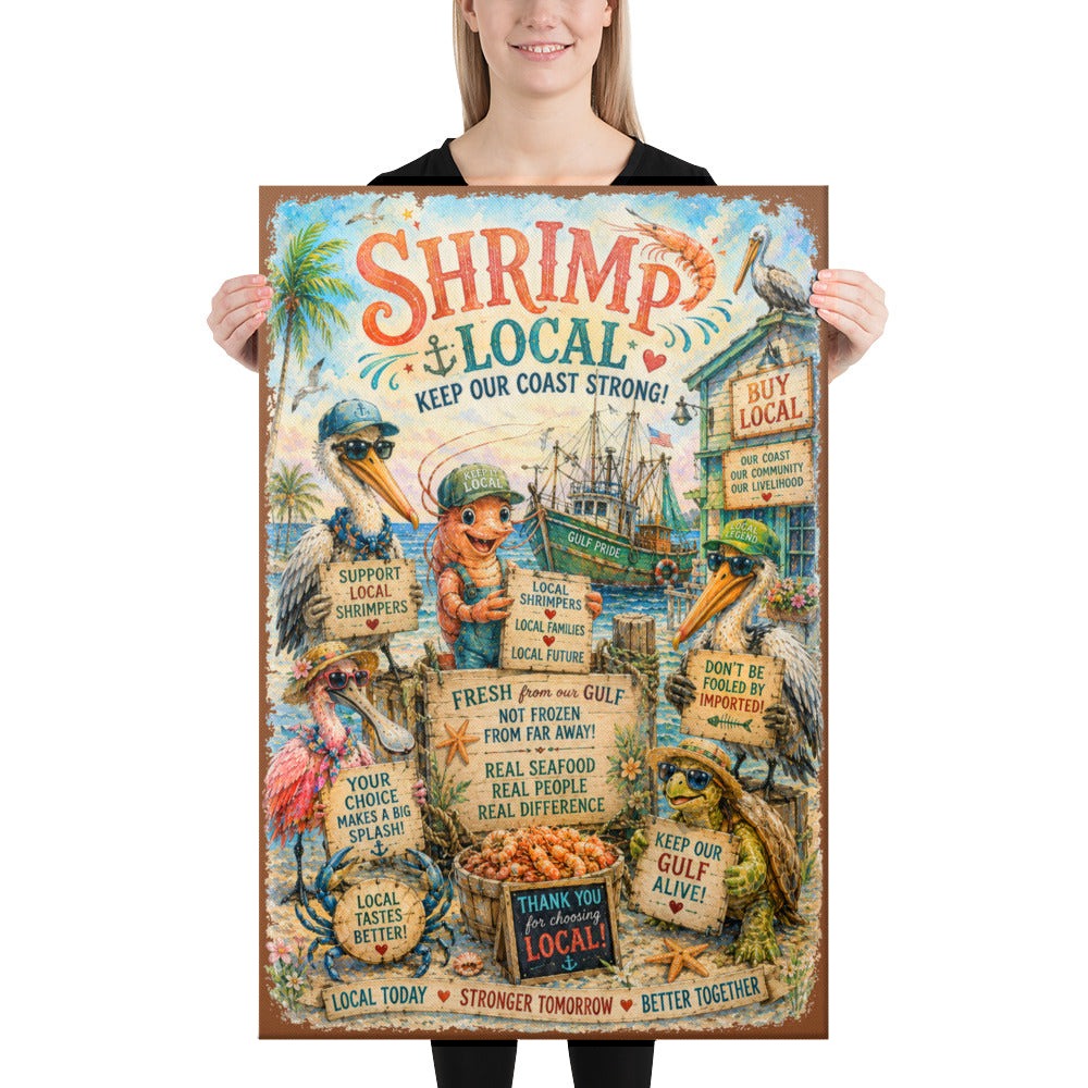Shrimp Local canvas, 24x36