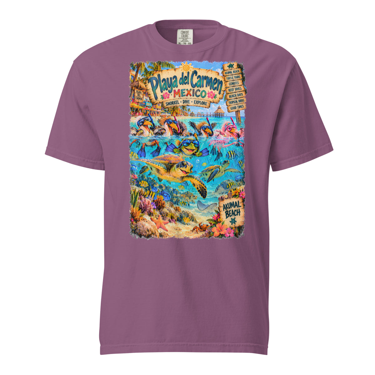 Playa del Carmen Mexico t-shirt, alternate view 4