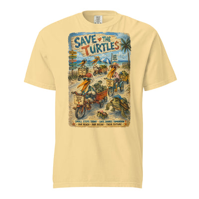 Save the Turtles t-shirt – original artwork by The Glass Tattoo Company