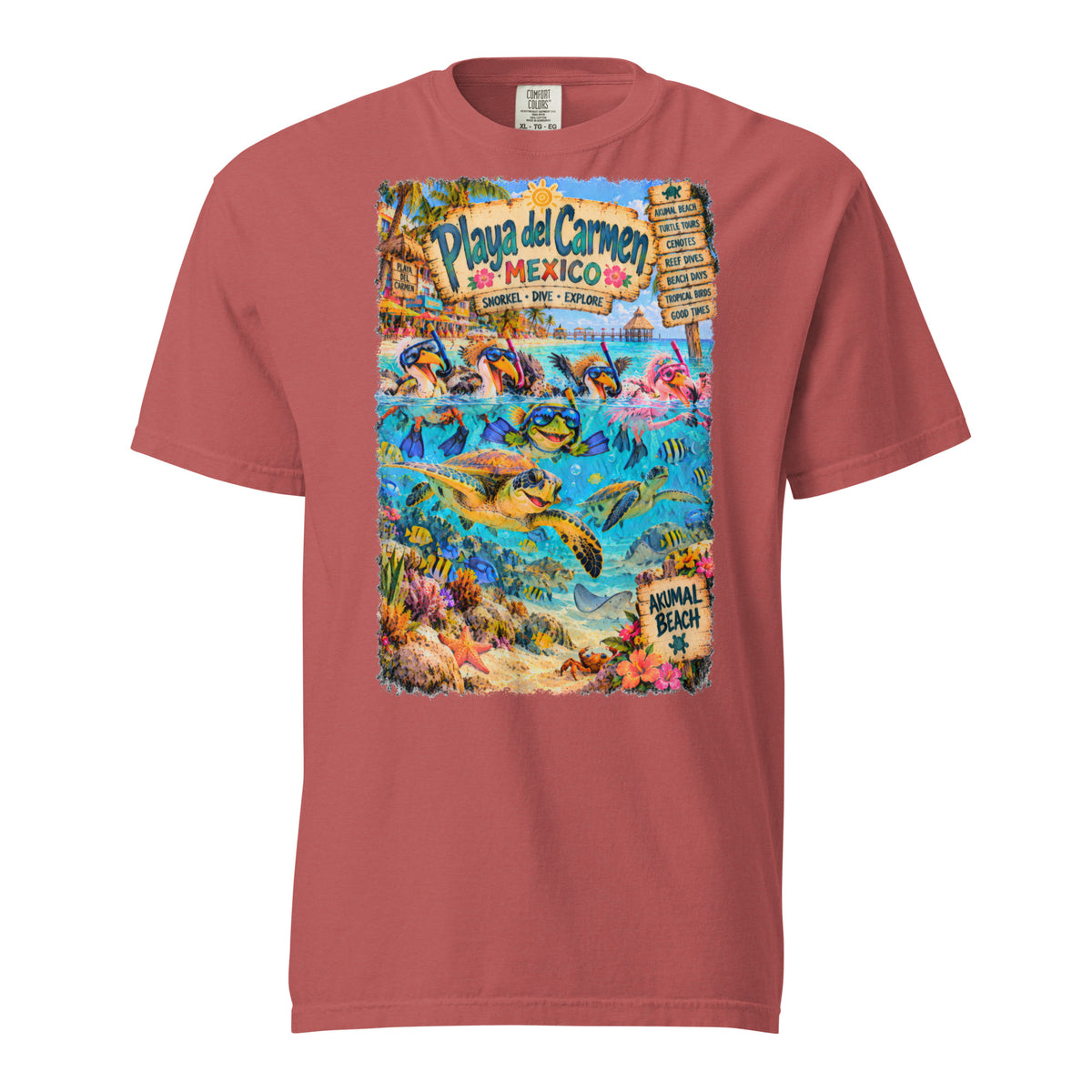 Playa del Carmen Mexico t-shirt, alternate view 5