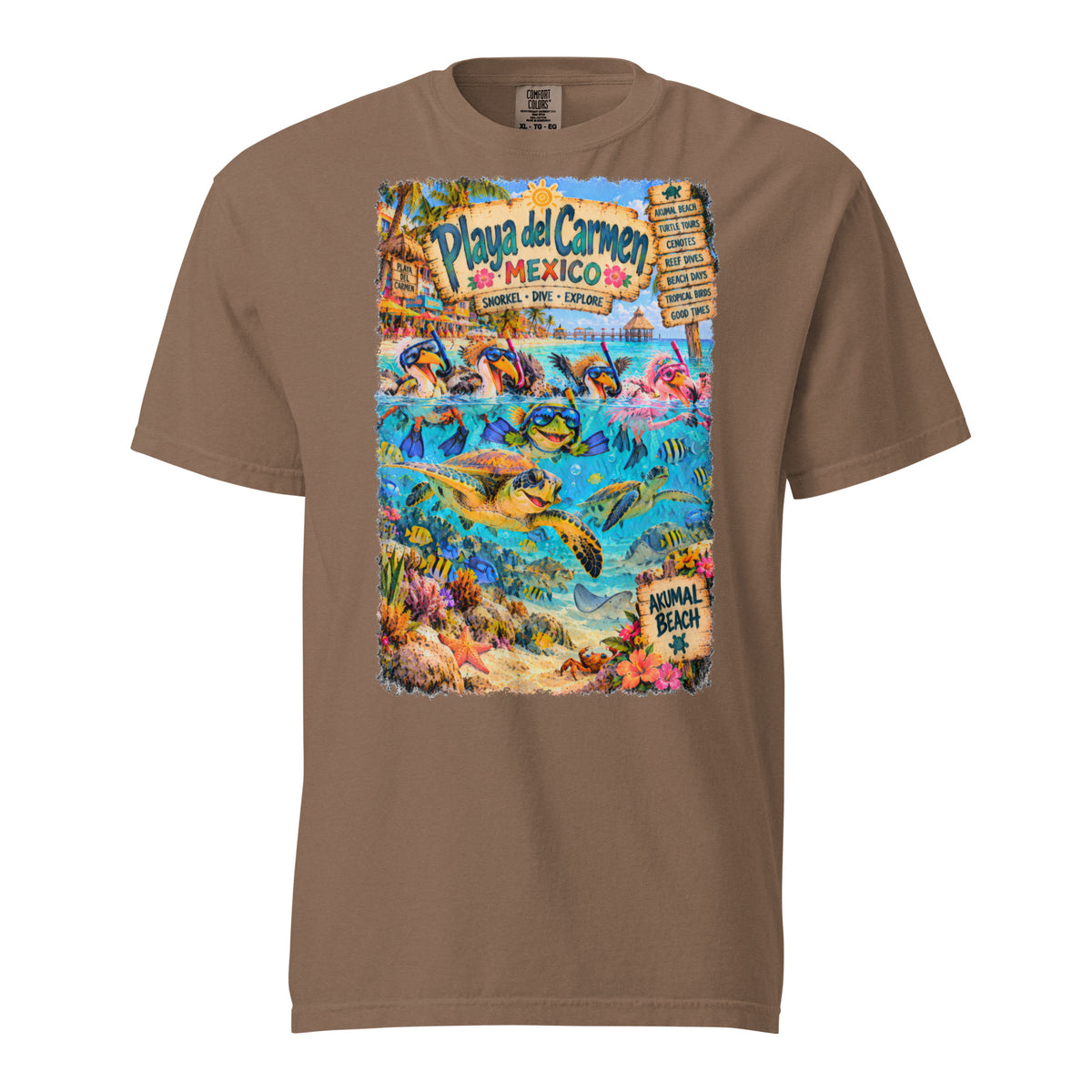 Playa del Carmen Mexico t-shirt, alternate view 6