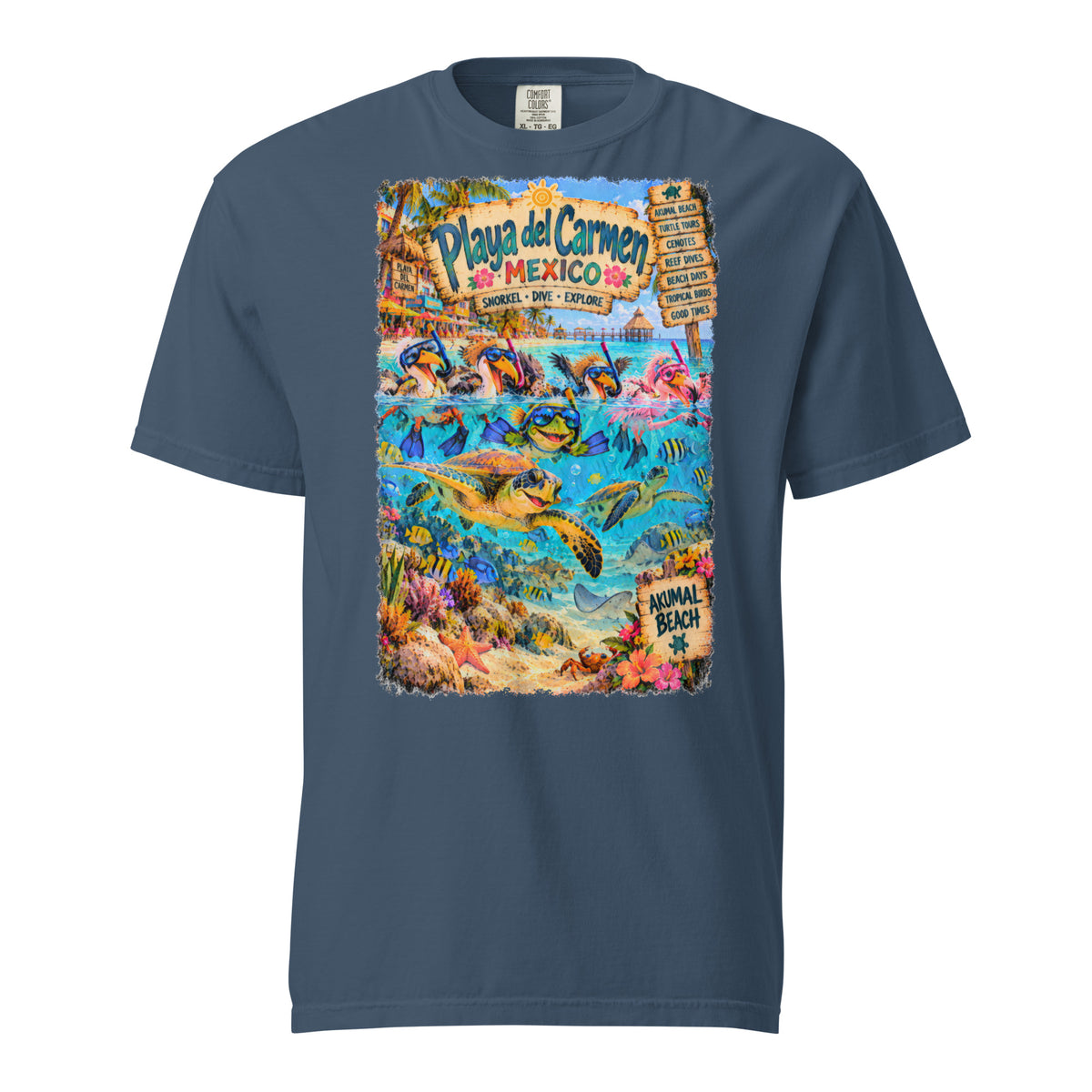 Playa del Carmen Mexico t-shirt, alternate view 3