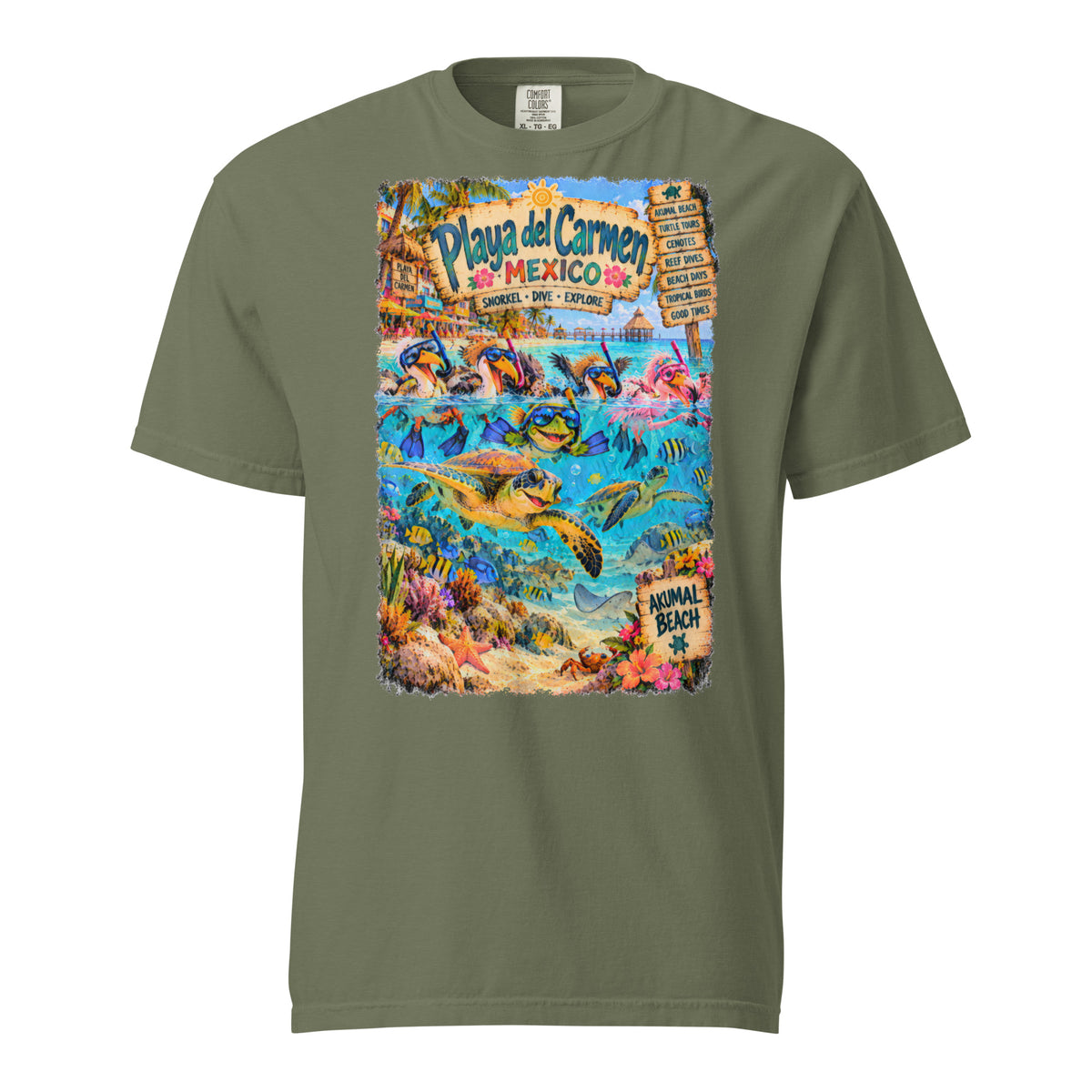 Playa del Carmen Mexico t-shirt, alternate view 7