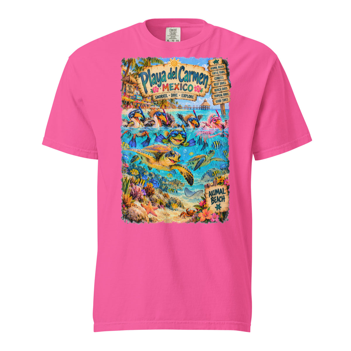 Playa del Carmen Mexico t-shirt, alternate view 8