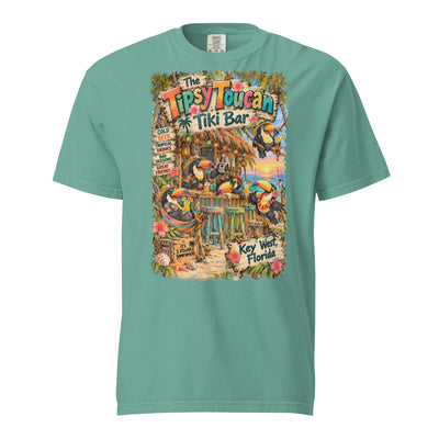 Tipsy Toucan Tiki Bar t-shirt – original artwork by The Glass Tattoo Company