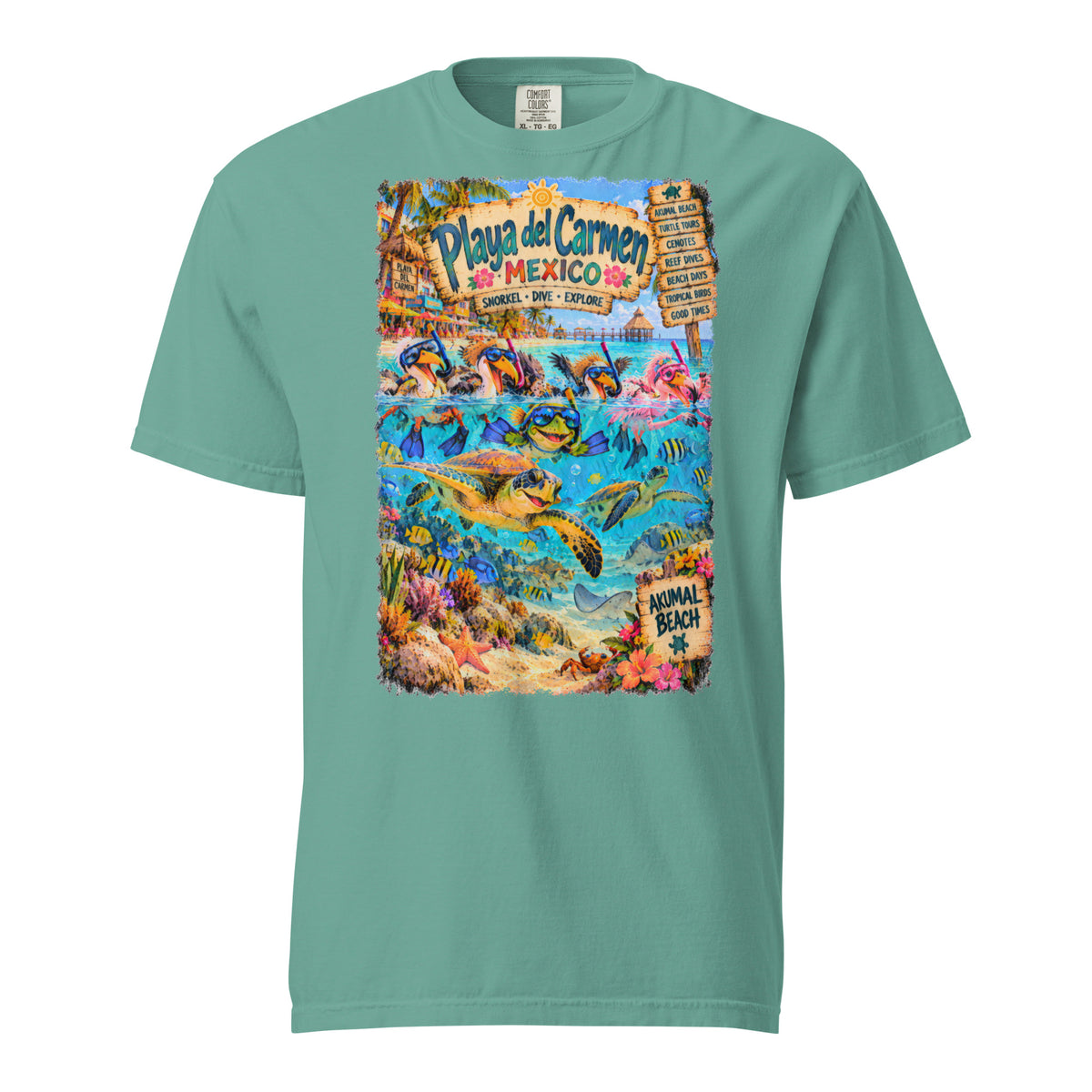 Playa del Carmen Mexico t-shirt, alternate view 9