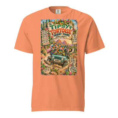 Tipsy Tortoise Desert Tours t-shirt – original artwork by The Glass Tattoo Company