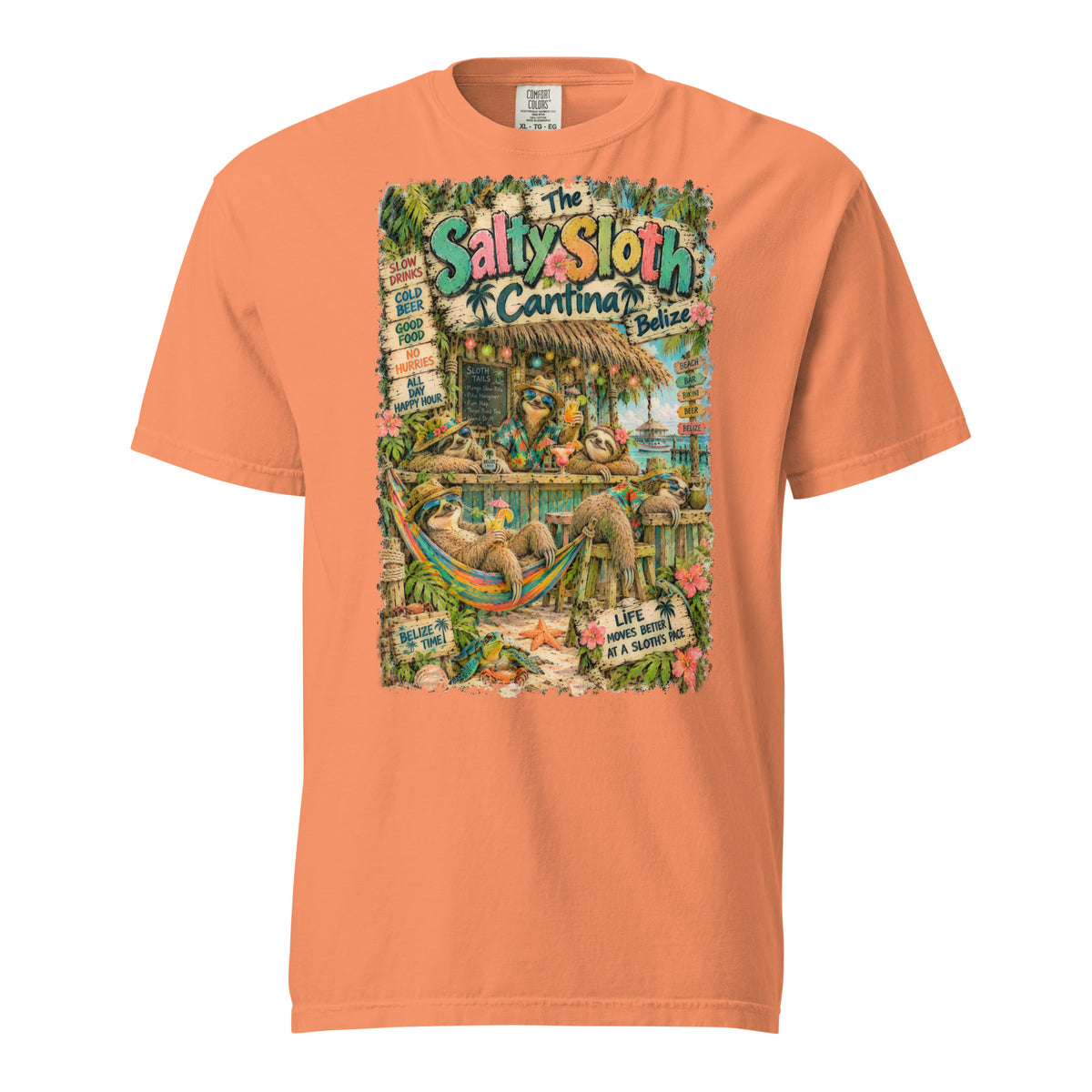 The Salty Sloth Cantina t-shirt, alternate view 9