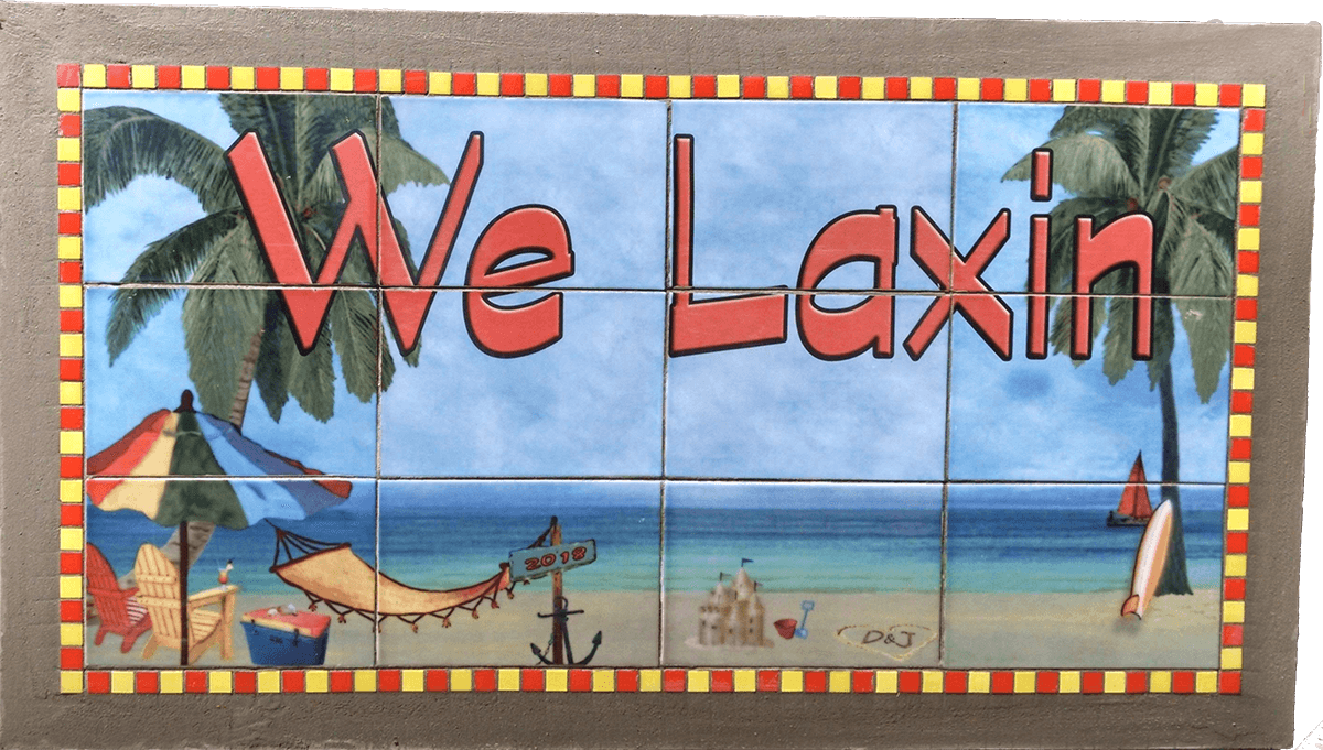We Laxin - The Glass Tattoo Sign Company