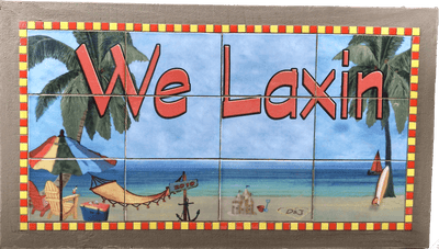 We Laxin - The Glass Tattoo Sign Company