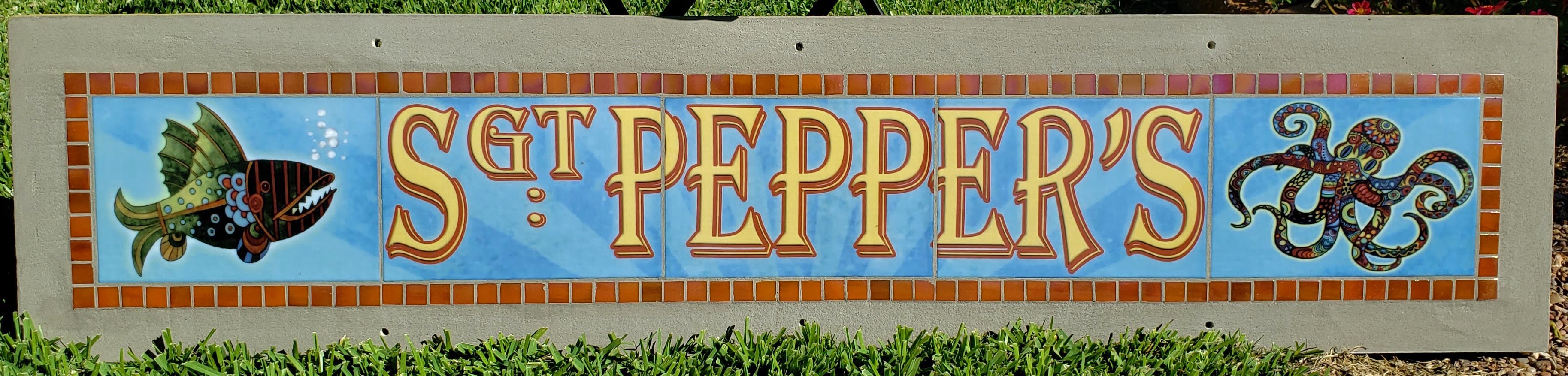 Sgt. Peppers - The Glass Tattoo Sign Company