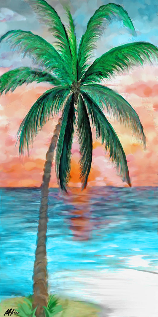 The Lone Palm - 10 Top - The Glass Tattoo Sign Company