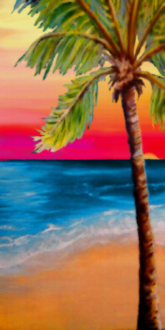 The Painted Palm - 10 Top - The Glass Tattoo Sign Company