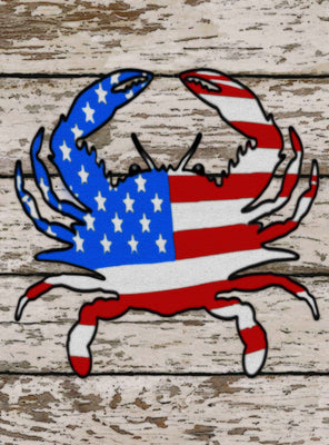 All American Crab - 6.75 Top - The Glass Tattoo Sign Company