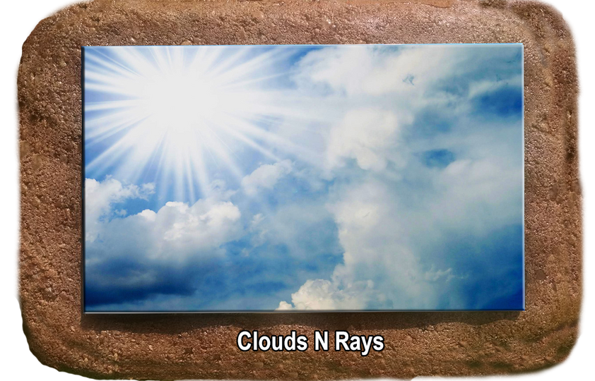 Pet Memorial - Clouds N Rays - The Glass Tattoo Sign Company