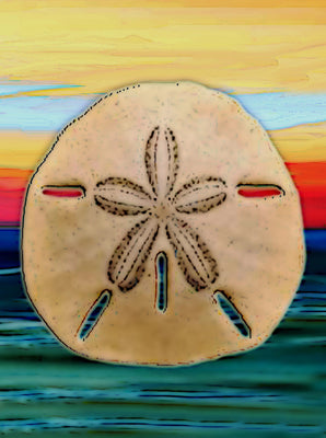 2019 Sand Dollar - 6.75 Top - The Glass Tattoo Sign Company
