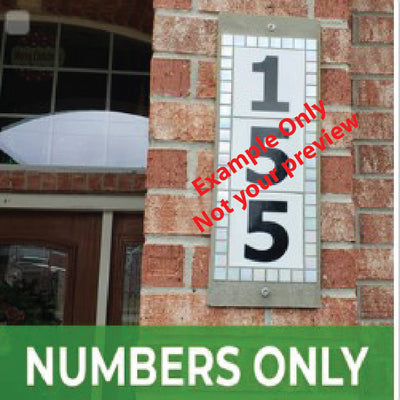 - Numbers Only Address Sign