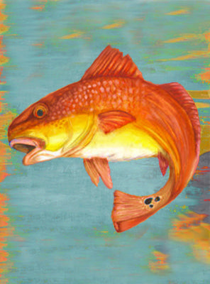 Redfish - 6.75 Top - The Glass Tattoo Sign Company