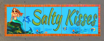 Salty Kisses - The Glass Tattoo Sign Company